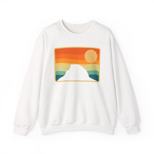 Printify Sweatshirt White / S Rainbow Half Dome
