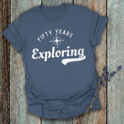 Printify T-Shirt 50 Years Exploring