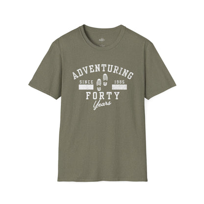 Printify T-Shirt Adventuring Since 1985