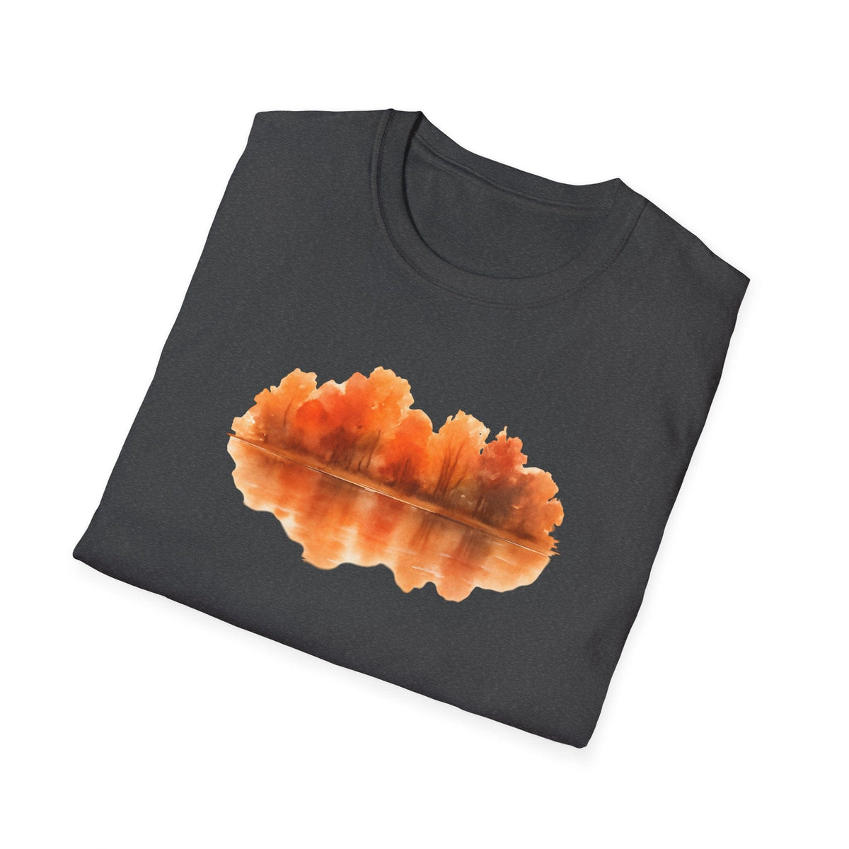 Printify T-Shirt Autumn Lake Reflection T-Shirt
