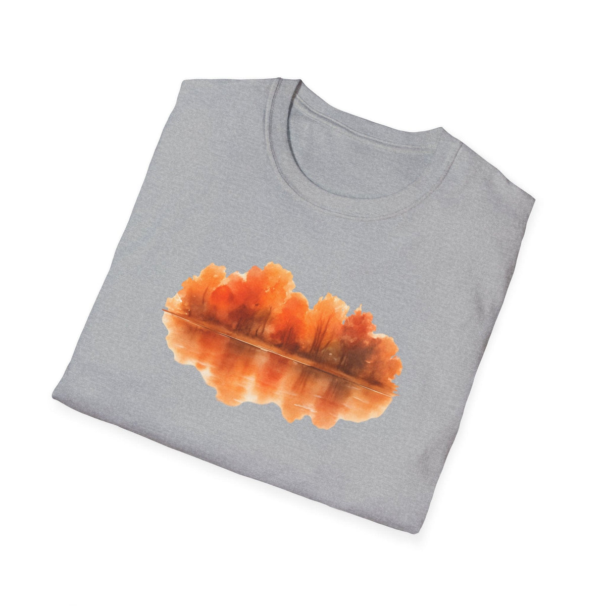 Printify T-Shirt Autumn Lake Reflection T-Shirt
