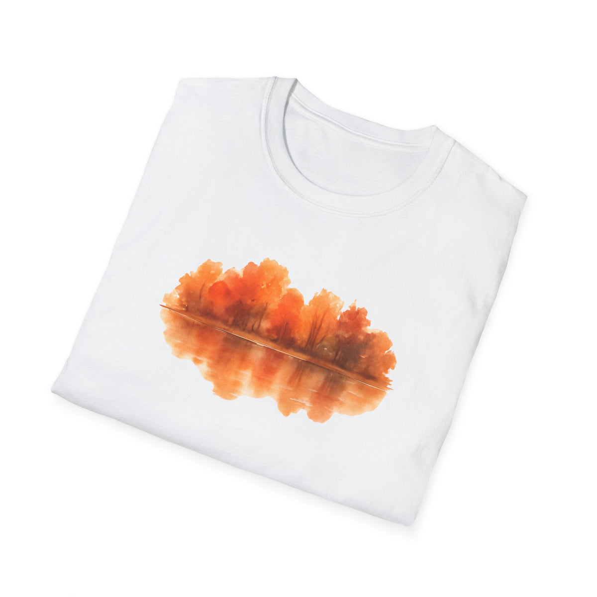 Printify T-Shirt Autumn Lake Reflection T-Shirt