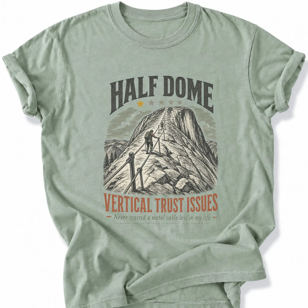 Printify T-Shirt Bay / S 1 star - Half dome Trust issues