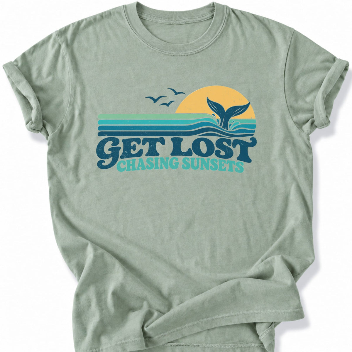 Printify T-Shirt Bay / S Chasing Sunsets T-Shirt