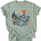 Printify T-Shirt Bay / S Mountain Flow T-Shirt