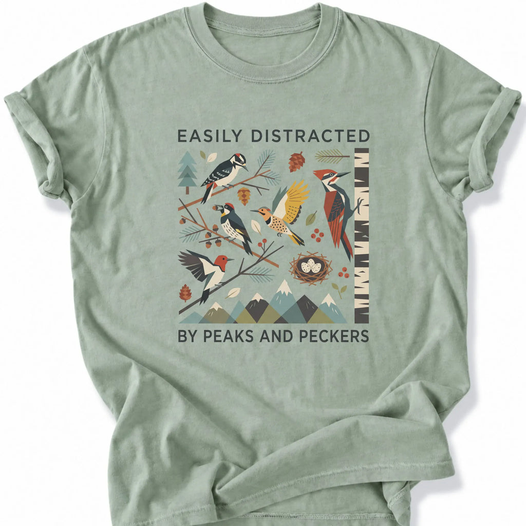 Printify T-Shirt Bay / S Peaks Peckers Bigfoot - Easily Distracted