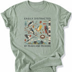 Printify T-Shirt Bay / S Peaks Peckers Bigfoot - Easily Distracted