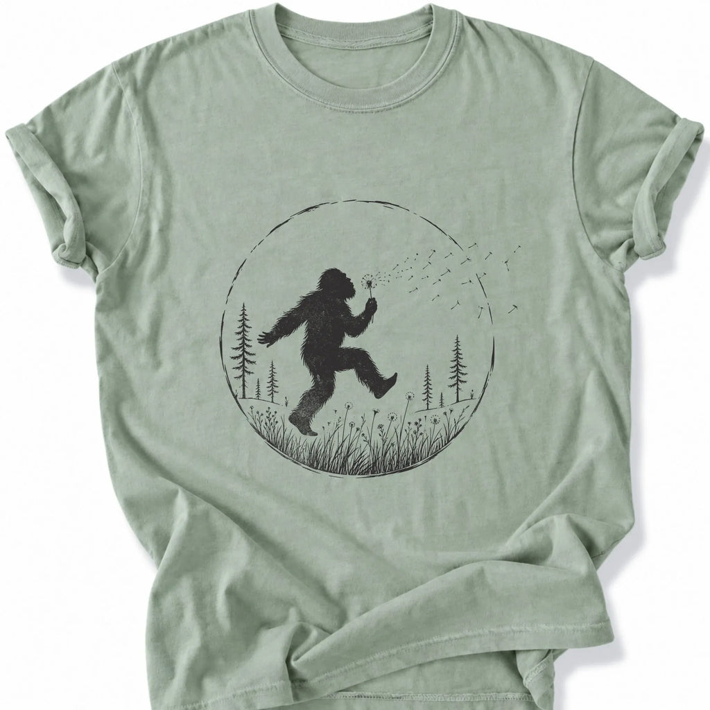 Printify T-Shirt Bay / S Peaks Peckers Bigfoot - Frollicking Big Foot Dark