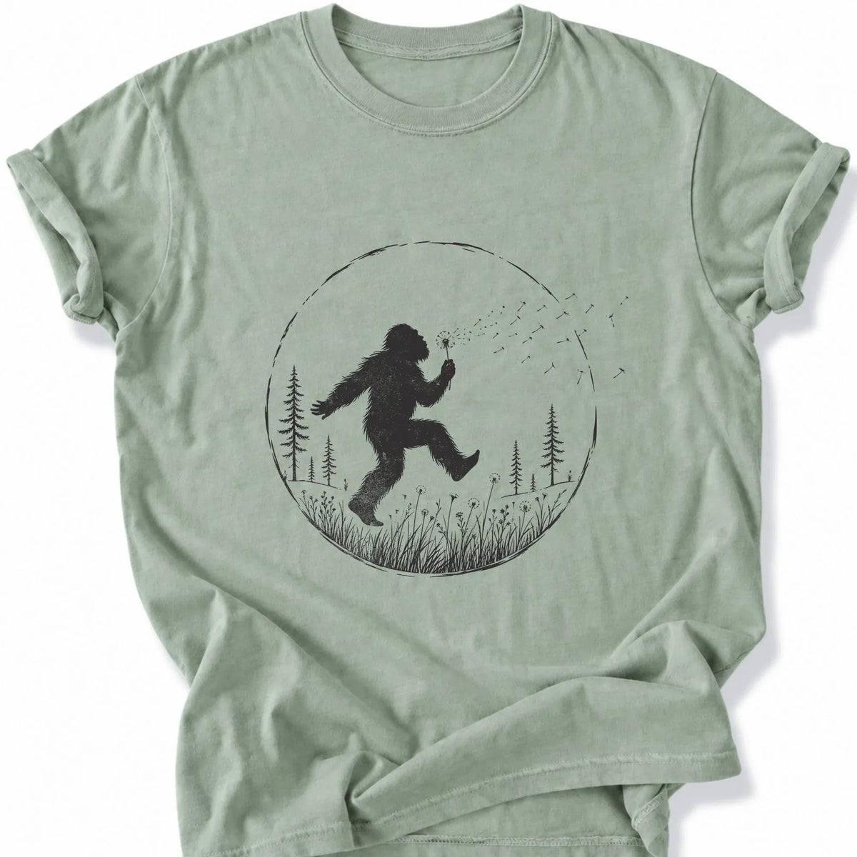 Printify T-Shirt Bay / S Peaks Peckers Bigfoot - Frollicking Big Foot Dark