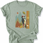 Printify T-Shirt Bay / S Peaks Peckers Bigfoot - Mid-Century Pecker