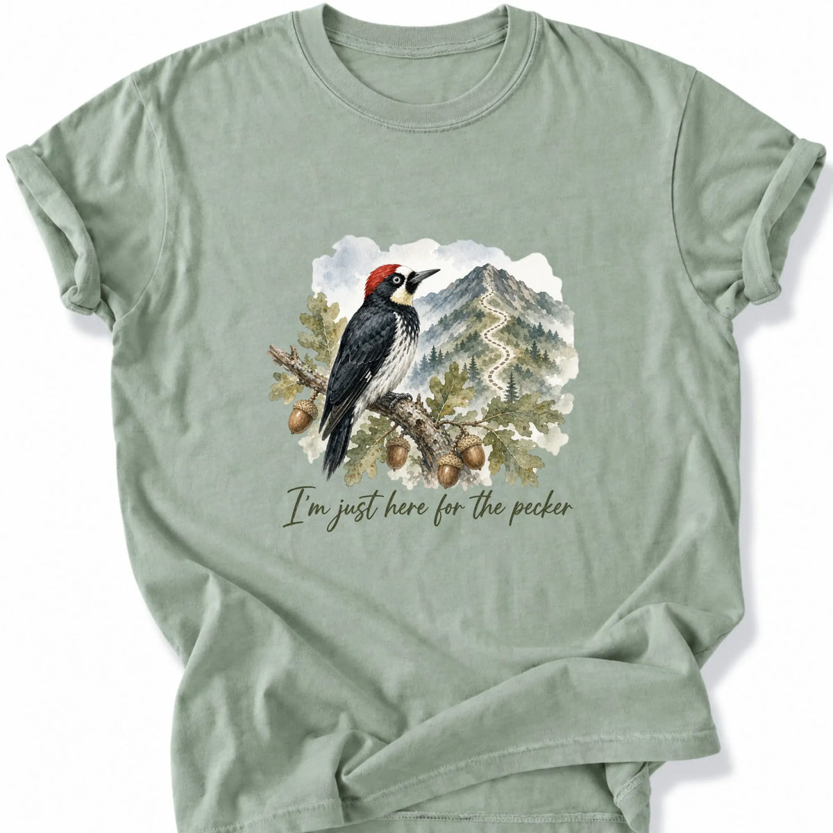 Printify T-Shirt Bay / S Peaks Peckers Bigfoot - Pecker watercolor