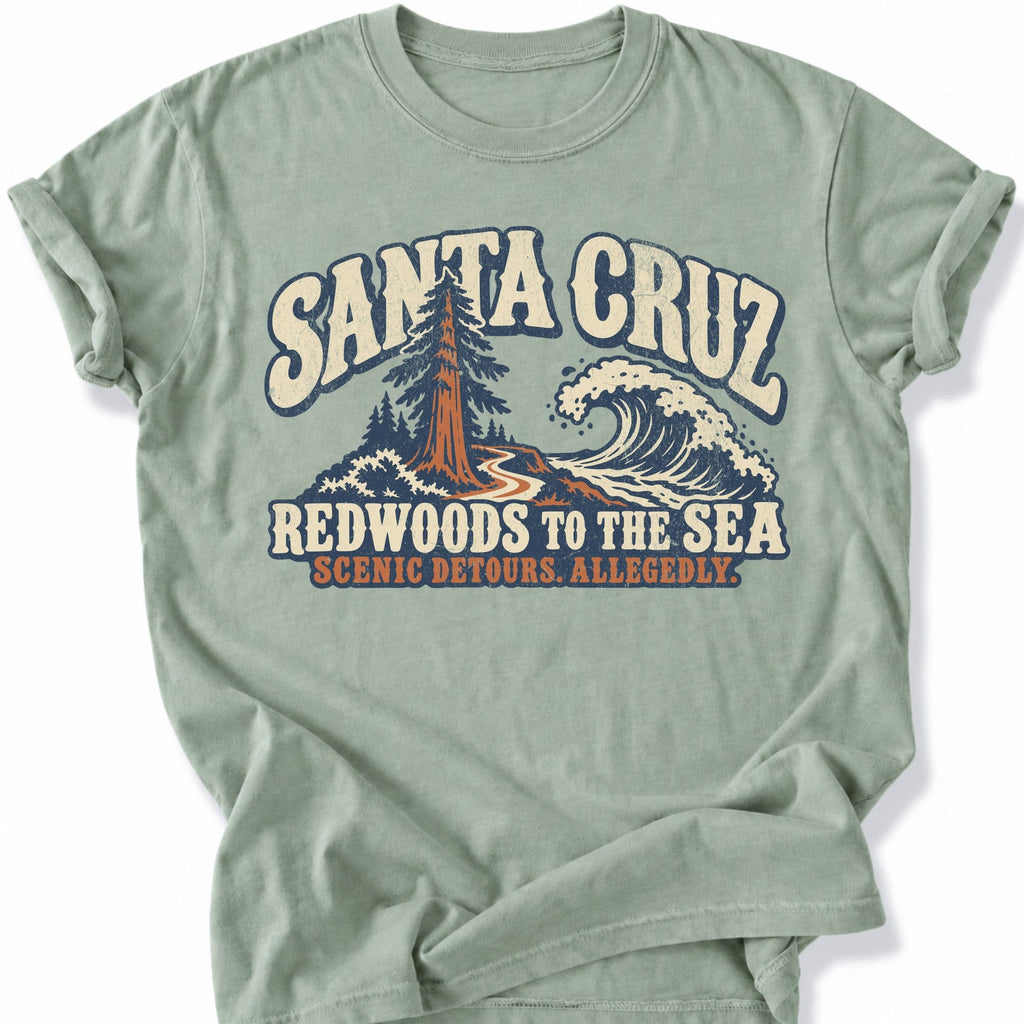 Printify T-Shirt Bay / S Santa Cruz Scenic T-Shirt