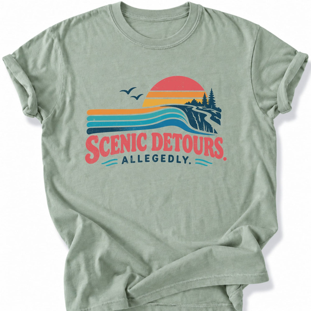 Printify T-Shirt Bay / S Scenic Detours T-Shirt
