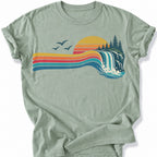 Printify T-Shirt Bay / S Waterfall Flow T-Shirt T-Shirt
