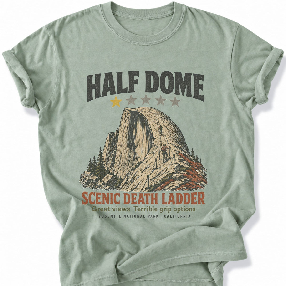 Printify T-Shirt Bay / S Yosemite's Dark Humor T-Shirt