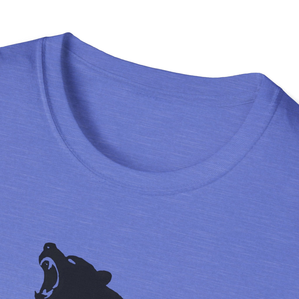 Printify T-Shirt Bear silhouette with text T-Shirt