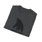 Printify T-Shirt Bear silhouette with text T-Shirt