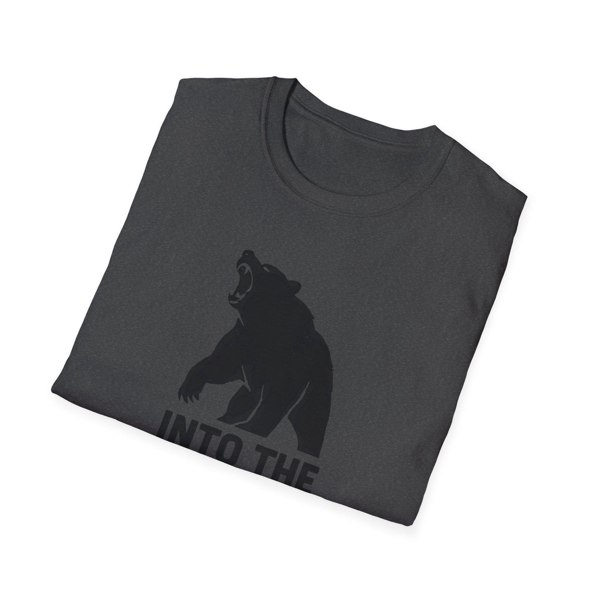 Printify T-Shirt Bear silhouette with text T-Shirt
