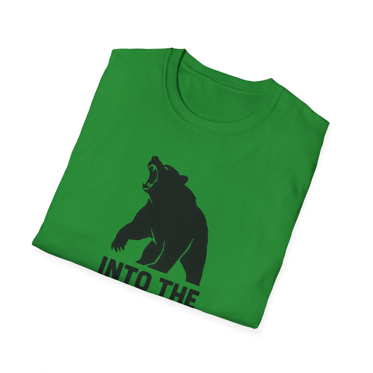Printify T-Shirt Bear silhouette with text T-Shirt