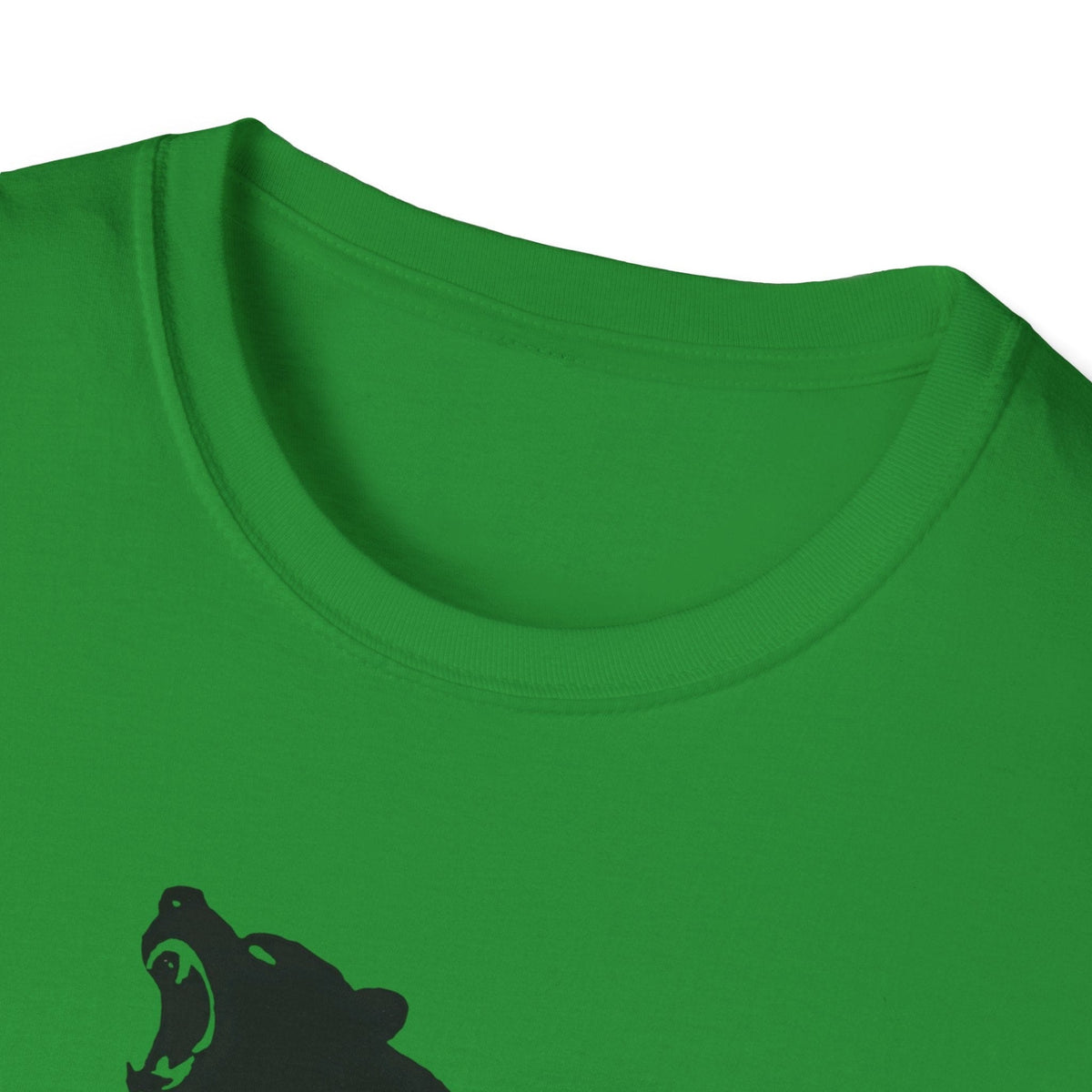 Printify T-Shirt Bear silhouette with text T-Shirt