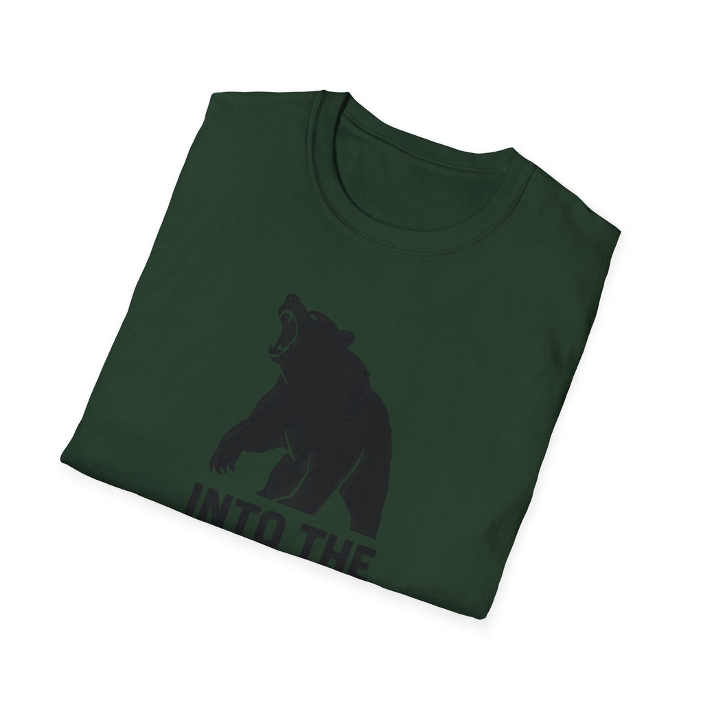 Printify T-Shirt Bear silhouette with text T-Shirt