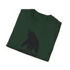 Printify T-Shirt Bear silhouette with text T-Shirt