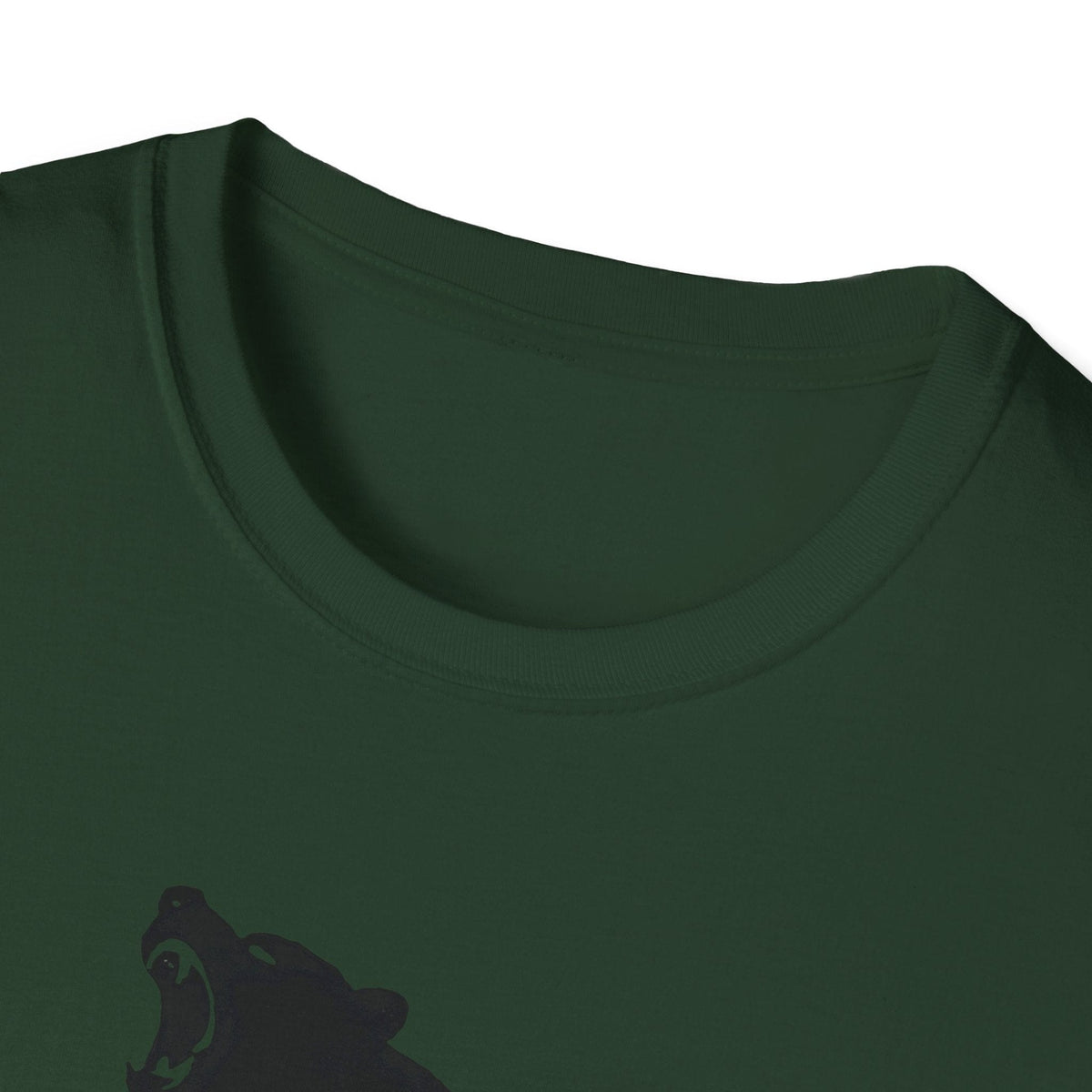 Printify T-Shirt Bear silhouette with text T-Shirt