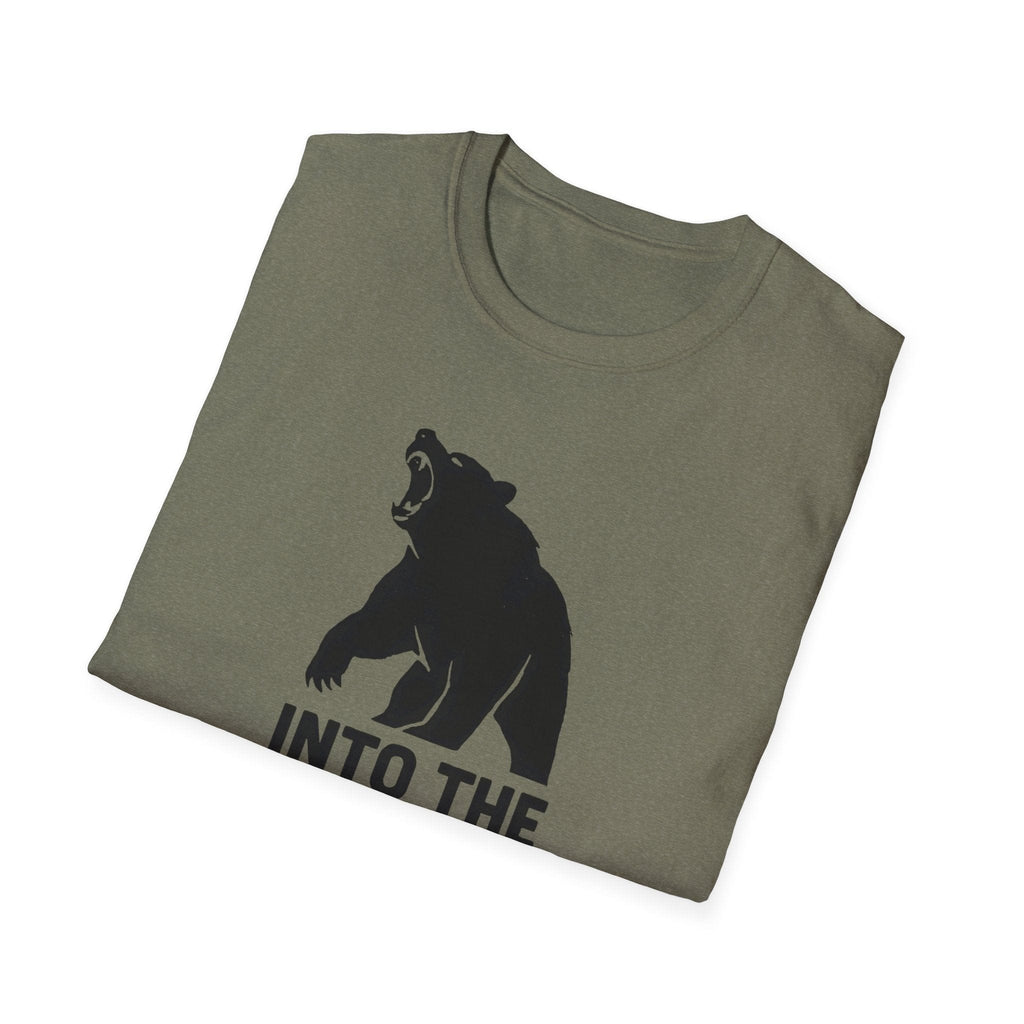 Printify T-Shirt Bear silhouette with text T-Shirt