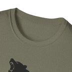Printify T-Shirt Bear silhouette with text T-Shirt