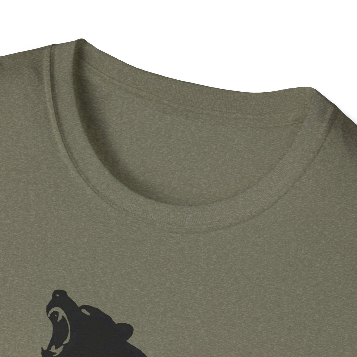 Printify T-Shirt Bear silhouette with text T-Shirt
