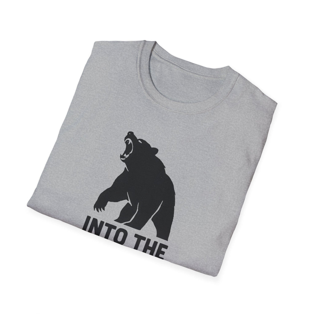Printify T-Shirt Bear silhouette with text T-Shirt