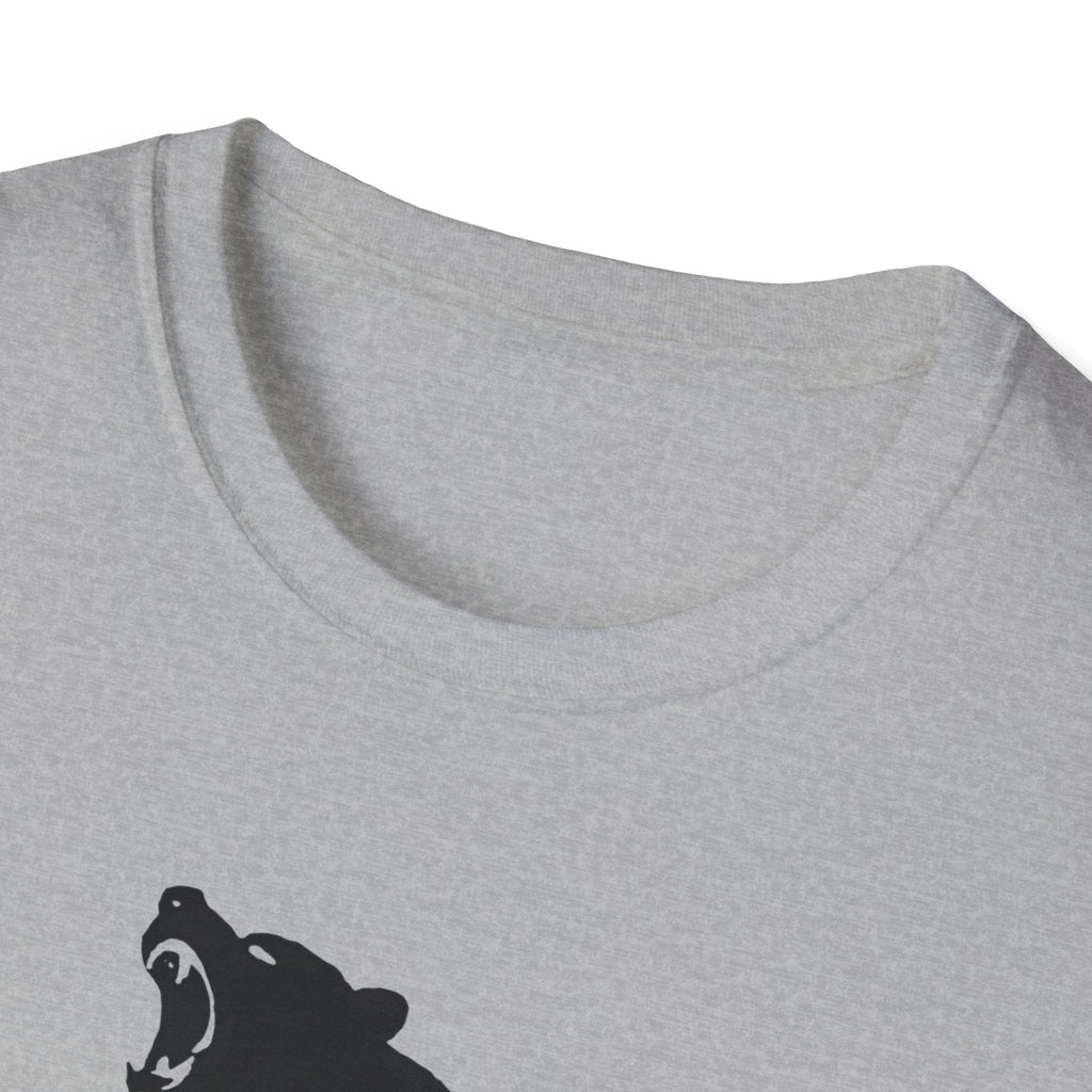 Printify T-Shirt Bear silhouette with text T-Shirt