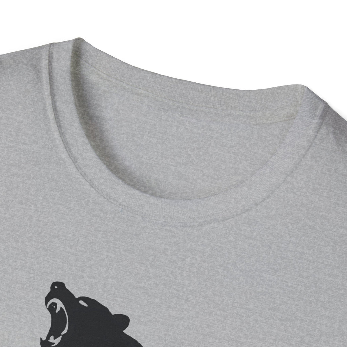 Printify T-Shirt Bear silhouette with text T-Shirt