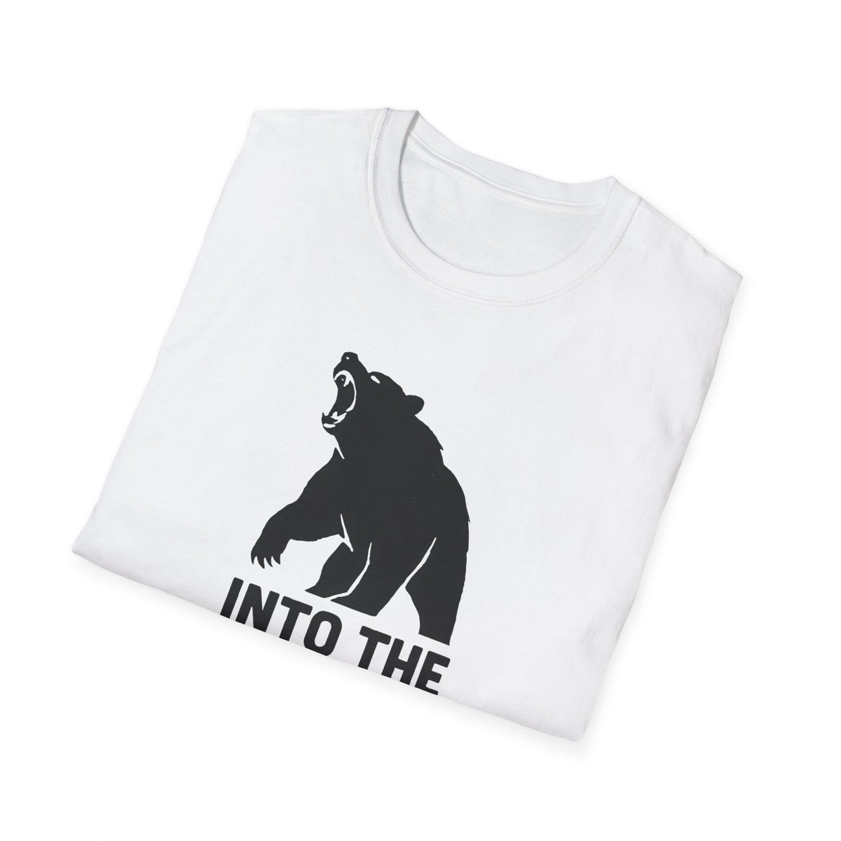 Printify T-Shirt Bear silhouette with text T-Shirt