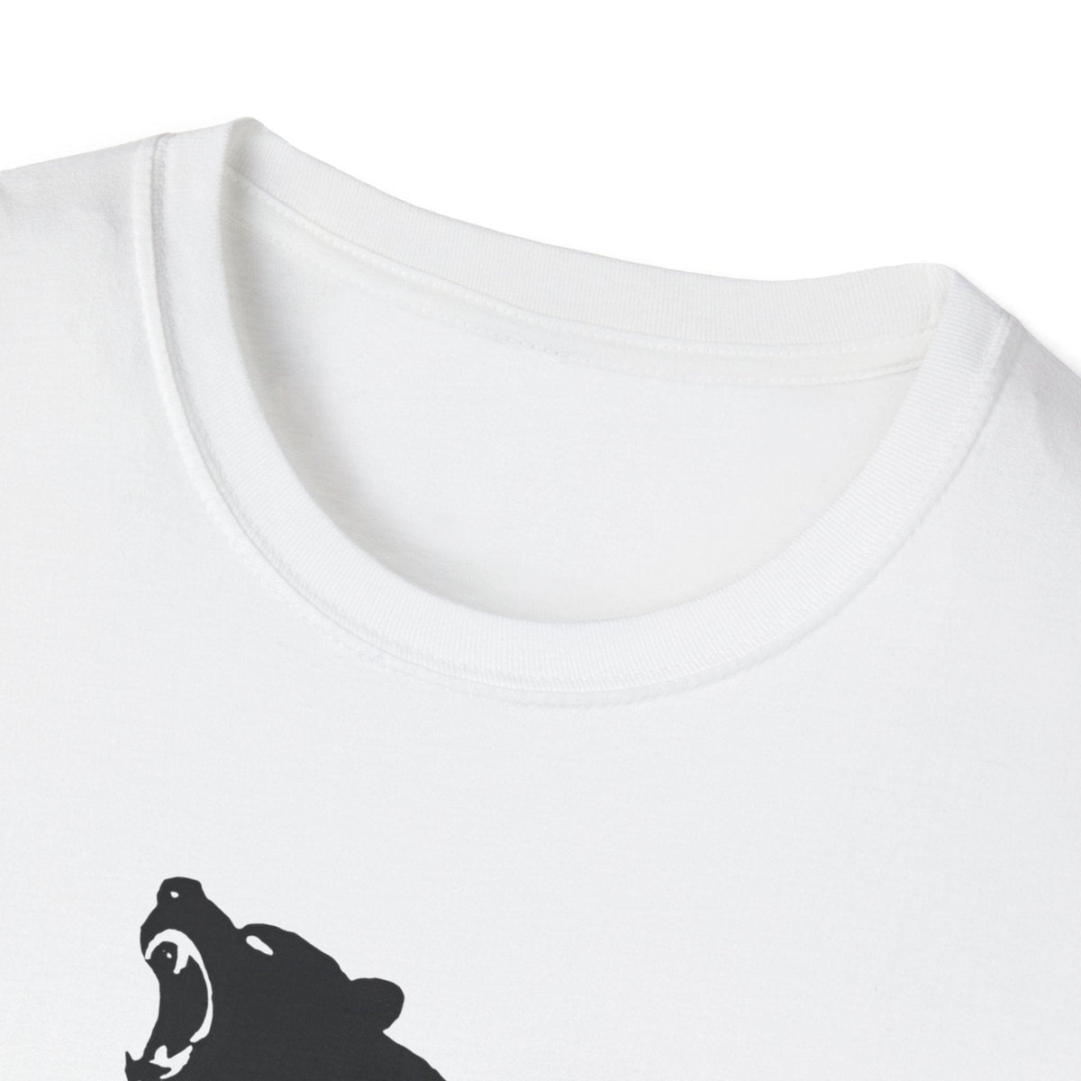 Printify T-Shirt Bear silhouette with text T-Shirt