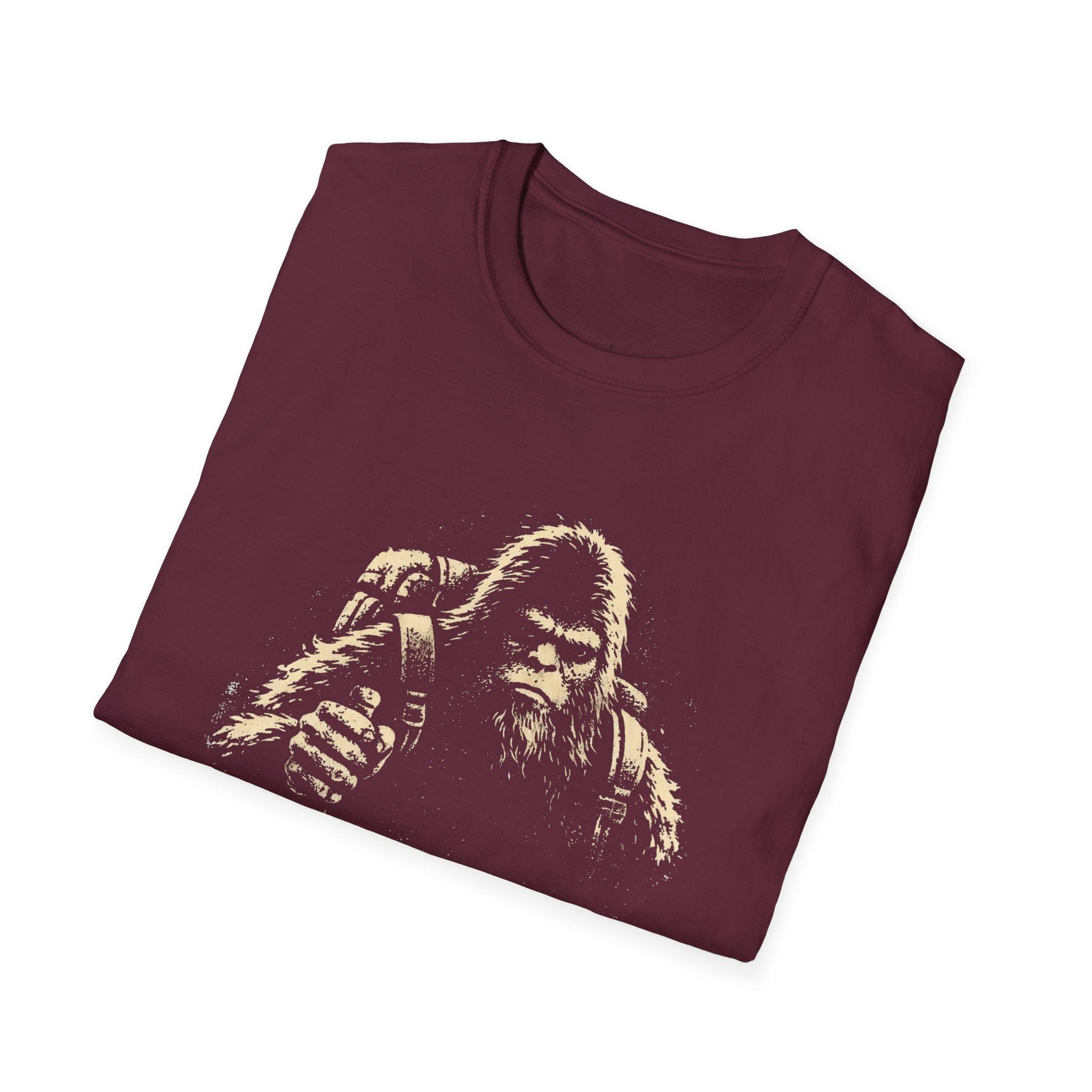 Printify T-Shirt Bigfoot Hiking
