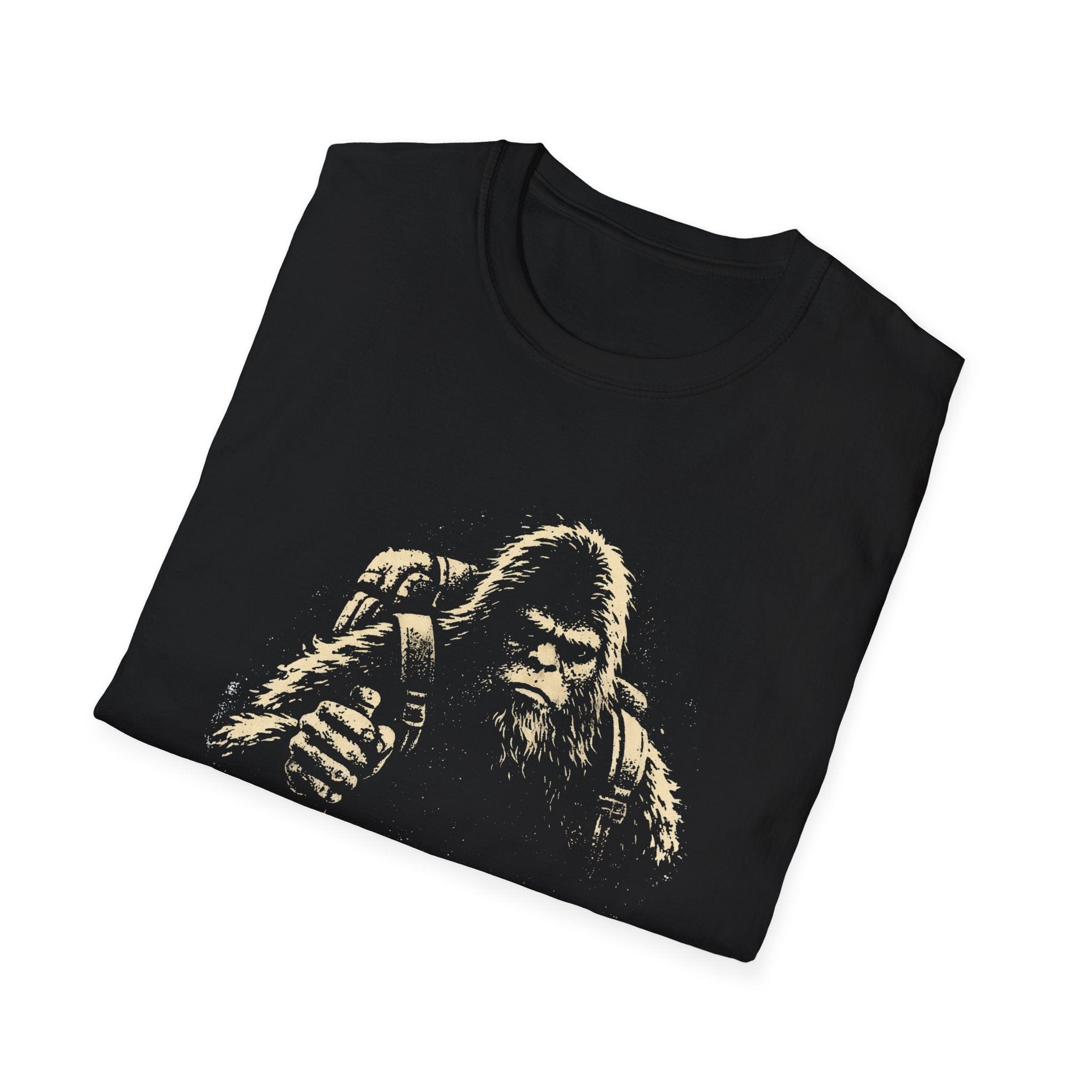 Printify T-Shirt Bigfoot Hiking
