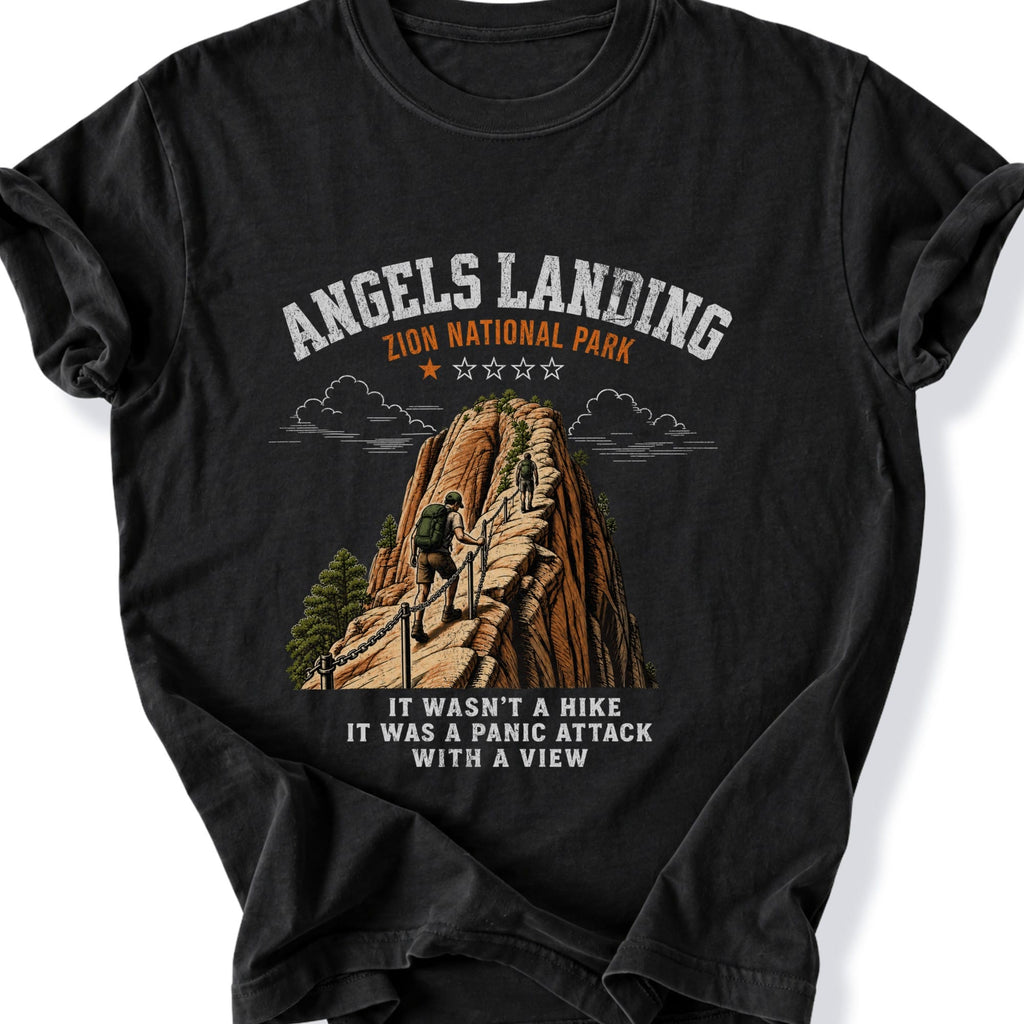 Printify T-Shirt Black / S Angels Landing T-Shirt