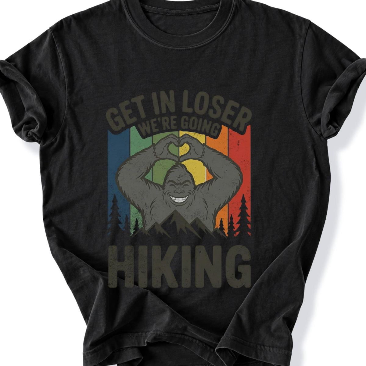 Printify T-Shirt Black / S Bigfoot Vibes T-Shirt