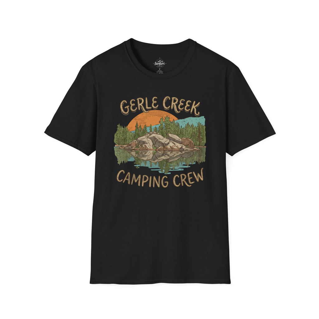 Printify T-Shirt Black / S Camping Crew JOE