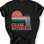 Printify T-Shirt Black / S Chase Waterfalls T-Shirt