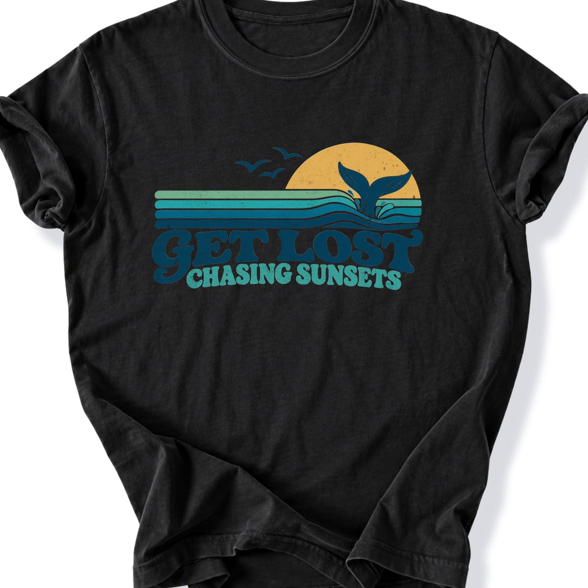 Printify T-Shirt Black / S Chasing Sunsets T-Shirt