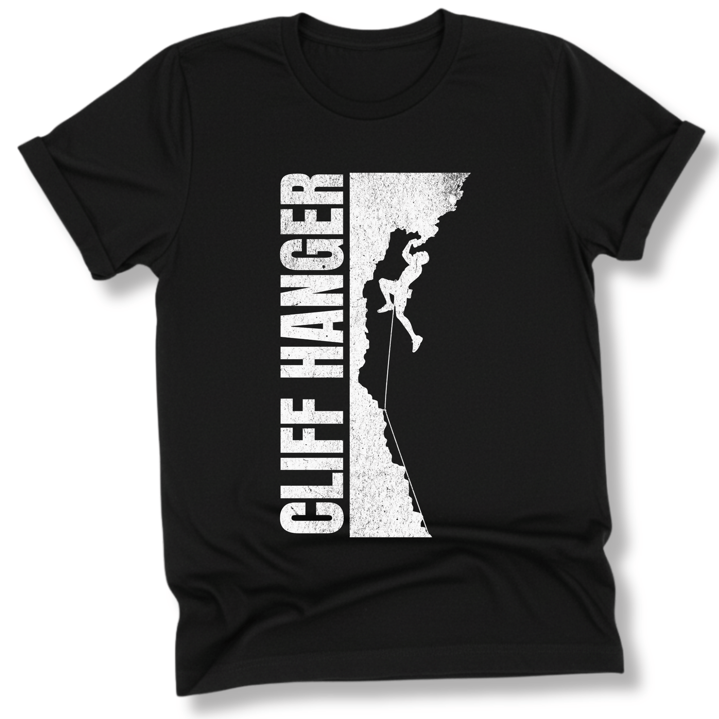 Printify T-Shirt Black / S Cliff Hanger