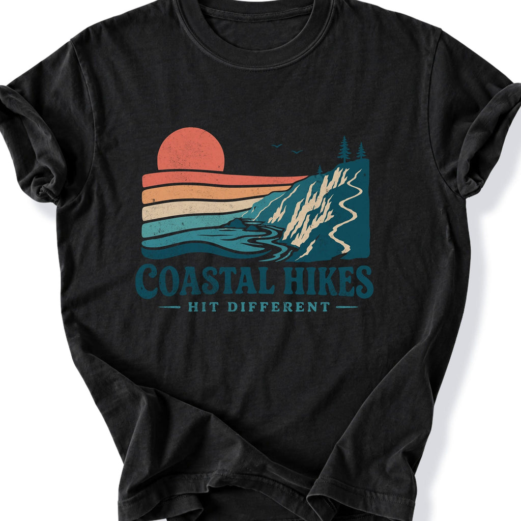 Printify T-Shirt Black / S Coastal Hikes T-Shirt