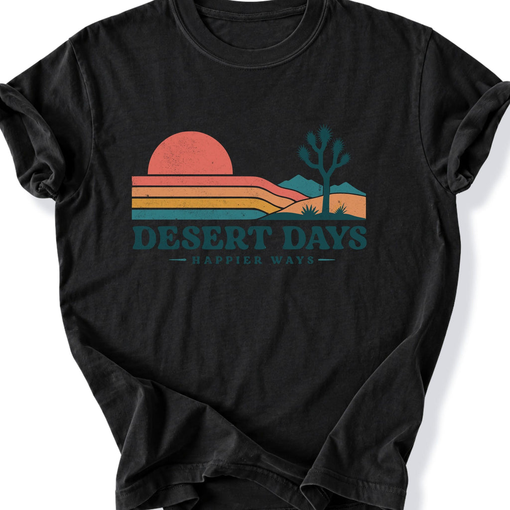Printify T-Shirt Black / S Desert Days T-Shirt