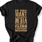 Printify T-Shirt Black / S Different Mountain T-Shirt