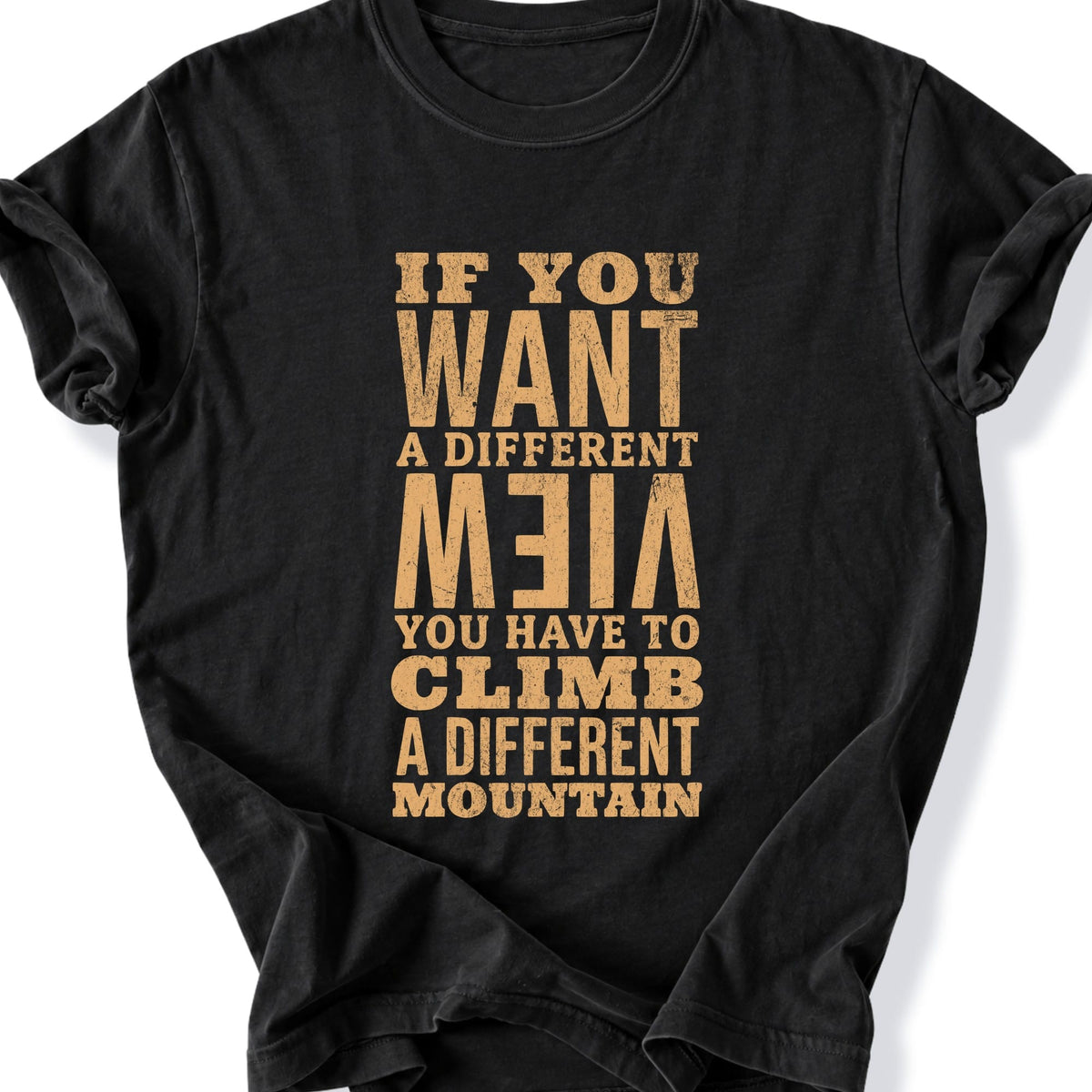 Printify T-Shirt Black / S Different Mountain T-Shirt