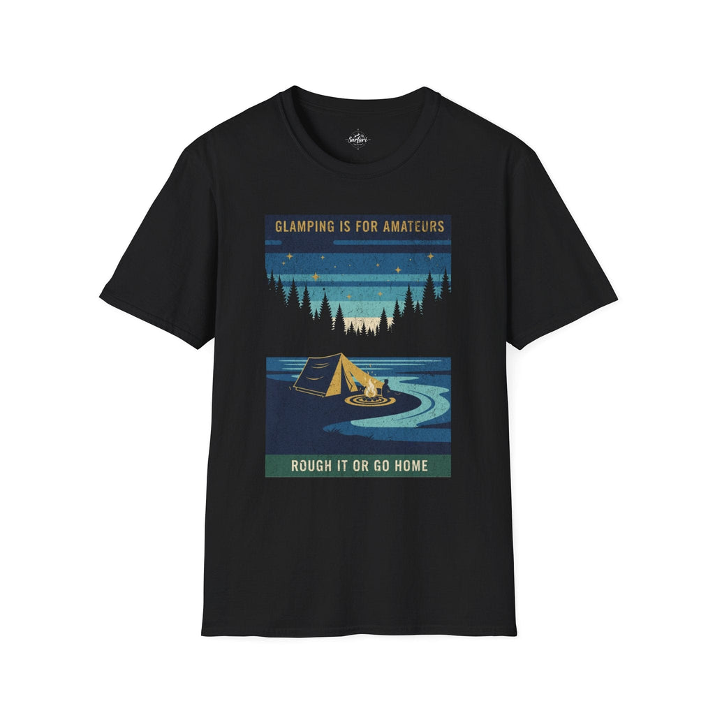 Printify T-Shirt Black / S Glamping Amateurs