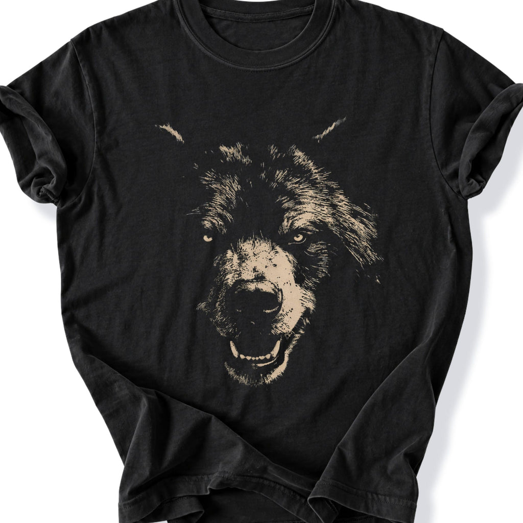 Printify T-Shirt Black / S Gritty Bear Scare T-Shirt