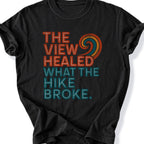 Printify T-Shirt Black / S Healed Hike T-Shirt